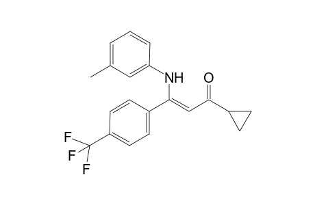 (Z)-1-Cyclopropyl-3-m-tolylamino-3-(4-trifluoromethyl-phenyl)-propenone