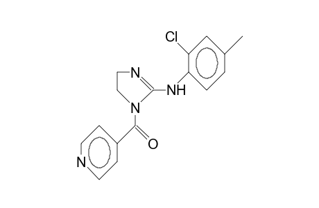2-(2-Chloro-4-methyl-anilino)-1-(4-pyridinoyl)-imidazoline