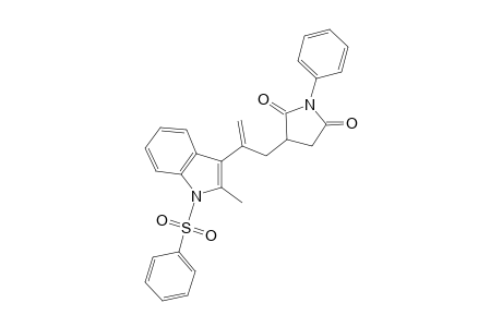 1H-Indole, 3-[1-[(2,5-dioxo-1-phenyl-3-pyrrolidinyl)methyl]ethenyl]-2-methyl-1-(phenylsulfonyl)-