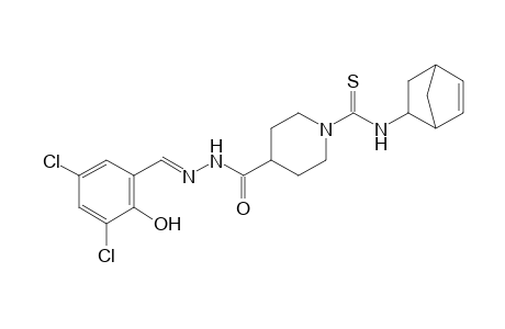 1-[(5-norbornen-2-yl)thiocarbamoyl]-4-piperidinecarboxylic acid, (3,5-dichlorosalicylidene)hydrazide