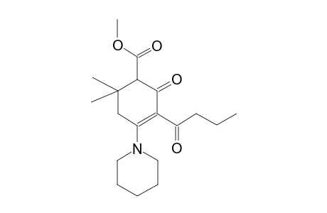 methyl 3-butyryl-6,6-dimethyl-2-oxo-4-(1-piperidinyl)-3-cyclohexene-1-carboxylate