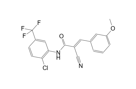 (2E)-N-[2-chloro-5-(trifluoromethyl)phenyl]-2-cyano-3-(3-methoxyphenyl)-2-propenamide
