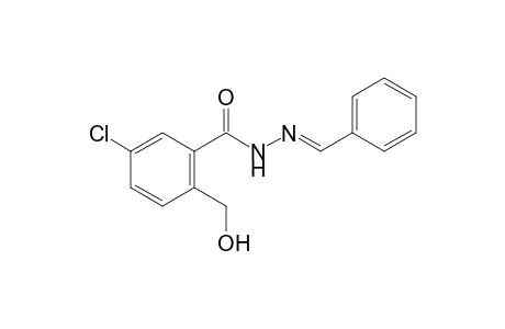 5-chloro-a-hydroxy-o-toluic acid, benzylidenehydrazide