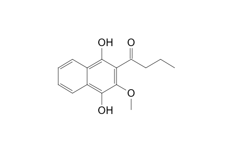 1-(1,4-Dihydroxy-3-methoxy-naphthalen-2-yl)-butan-1-one