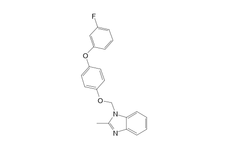 1H-Benzimidazole, 1-[[4-(3-fluorophenoxy)phenoxy]methyl]-2-methyl-