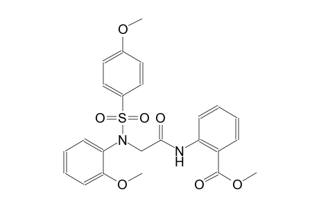 methyl 2-[({2-methoxy[(4-methoxyphenyl)sulfonyl]anilino}acetyl)amino]benzoate