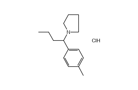 1-(p-METHYL-alpha-PROPYLBENZYL)PYRROLIDINE, HYDROCHLORIDE