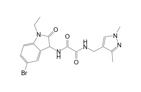 ethanediamide, N~1~-(5-bromo-1-ethyl-2,3-dihydro-2-oxo-1H-indol-3-yl)-N~2~-[(1,3-dimethyl-1H-pyrazol-4-yl)methyl]-