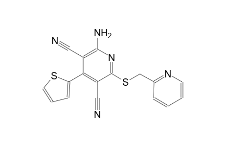 2-amino-6-[(2-pyridinylmethyl)sulfanyl]-4-(2-thienyl)-3,5-pyridinedicarbonitrile