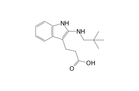 2-[N-(2',2'-Dimethylpropyl)amino]-3-indolylpropanoic acid