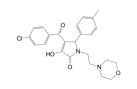 4-(4-chlorobenzoyl)-3-hydroxy-5-(4-methylphenyl)-1-[2-(4-morpholinyl)ethyl]-1,5-dihydro-2H-pyrrol-2-one
