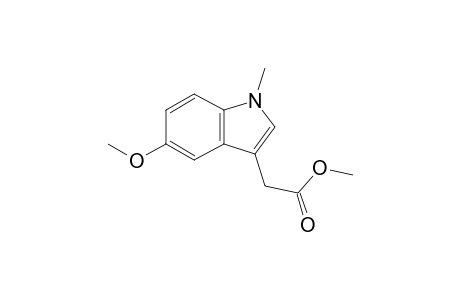 2-(5-methoxy-1-methyl-3-indolyl)acetic acid methyl ester