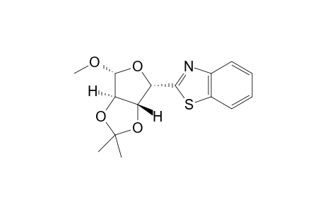 2-((3aR,4S,6R,6aR)-6-Methoxy-2,2-dimethyltetrahydrofuro[3,4d]-[1,3]dioxol-4-yl)benzo[d]thiazole