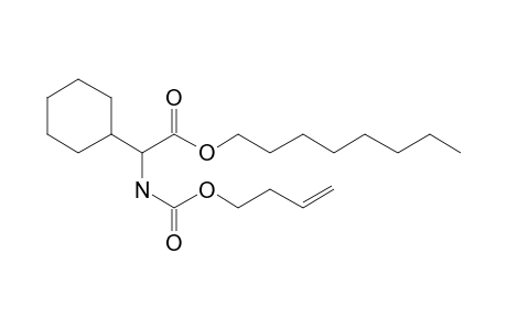 Glycine, 2-cyclohexyl-N-(but-3-en-1-yl)oxycarbonyl-, octyl ester