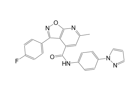 isoxazolo[5,4-b]pyridine-4-carboxamide, 3-(4-fluorophenyl)-6-methyl-N-[4-(1H-pyrazol-1-yl)phenyl]-