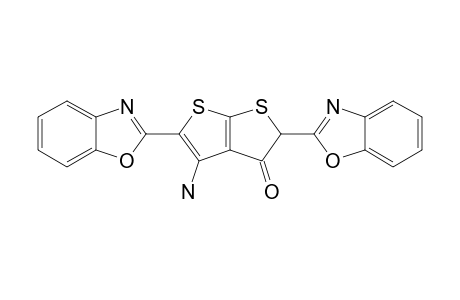 4-AMINO-2,5-DI-(BENZO-[D]-OXAZOL-2'-YL)-THIENO-[2,3-B]-THIOPHEN-3(2H)-ONE