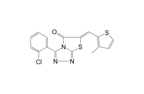 thiazolo[2,3-c][1,2,4]triazol-5(6H)-one, 3-(2-chlorophenyl)-6-[(3-methyl-2-thienyl)methylene]-, (6Z)-