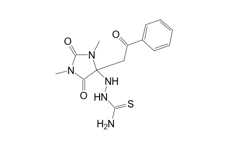 2-[1,3-dimethyl-5-methylene-2-oxo-4-(2-oxo-2-phenylethyl)imidazolidin-4-yl]hydrazine