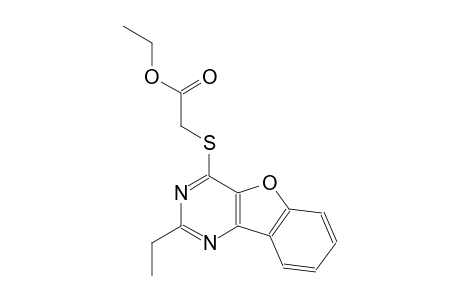 ethyl [(2-ethyl[1]benzofuro[3,2-d]pyrimidin-4-yl)sulfanyl]acetate