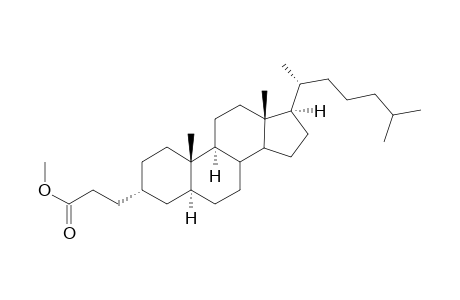 3.alpha.-(Propionic acid)-5.alpha.-cholestane methyl ester