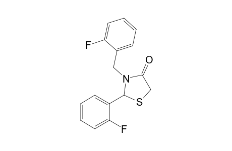 3-(2-Fluorobenzyl)-2-(2-fluorophenyl)-1,3-thiazolidin-4-one