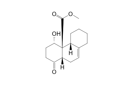 1,2,3,4,4a,4b,5,6,7,8,10,10a-dodecahydro-4-hydroxy-1-oxo-4a-phenanthrenecarboxylic acid, methyl ester