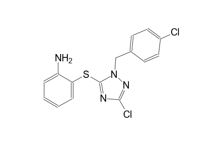 benzenamine, 2-[[3-chloro-1-[(4-chlorophenyl)methyl]-1H-1,2,4-triazol-5-yl]thio]-