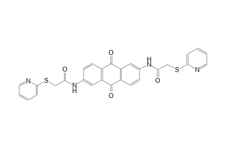 acetamide, N-[9,10-dihydro-9,10-dioxo-6-[[2-(2-pyridinylthio)acetyl]amino]-2-anthracenyl]-2-(2-pyridinylthio)-