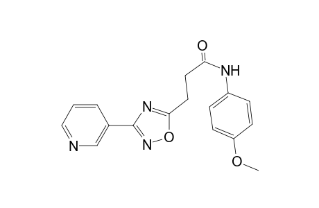 N-(4-methoxyphenyl)-3-[3-(pyridin-3-yl)-1,2,4-oxadiazol-5-yl]propanamide