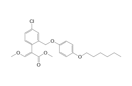 methyl (E)-2-[4-chloro-2-[(4-hexoxyphenoxy)methyl]phenyl]-3-methoxy-prop-2-enoate