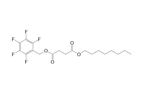 Succinic acid, octyl pentafluorobenzyl ester