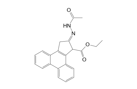 1H-Cyclopenta[l]phenanthrene-1-carboxylic acid, 2-(acetylhydrazono)-2,3-dihydro-, ethyl ester
