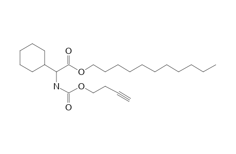 Glycine, 2-cyclohexyl-N-(but-3-yn-1-yl)oxycarbonyl-, undecyl ester