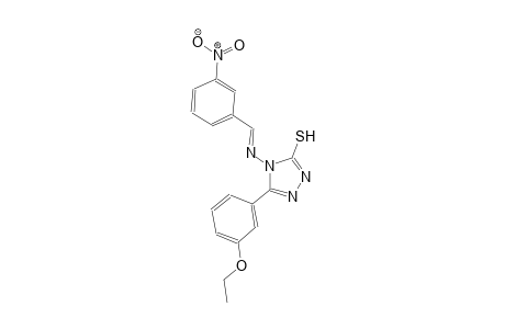 5-(3-ethoxyphenyl)-4-{[(E)-(3-nitrophenyl)methylidene]amino}-4H-1,2,4-triazol-3-yl hydrosulfide