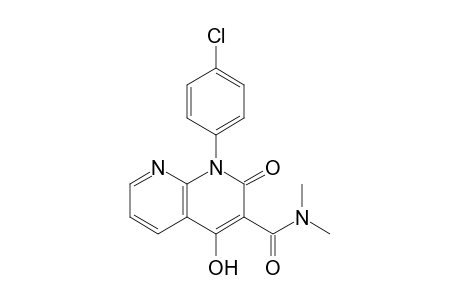 4-Hydroxy-N,N-dimethyl-2-oxo-1-(4-chlorophenyl)-1,2-dihydro-1,8-naphthridine-3-carboxamide