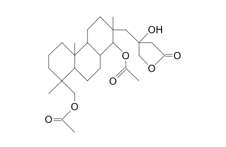 De-15-methyl-14,18-diacetoxy-15-(tetrahydro-4-hy droxy-furan-2-on-4-yl)-isopimarane