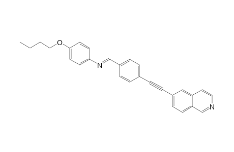 6-[4-(4-Butoxyphenyliminomethyl)phenylethynyl]isoquinoline