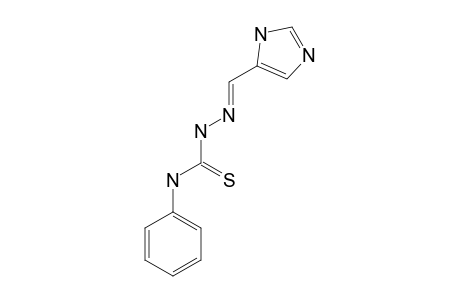 IMTPH;4(5)-IMIDAZOLE-CARBOXALDEHYDE-N(5)-PHENYL-THIOSEMICARBAZONE;THIOL-FORM