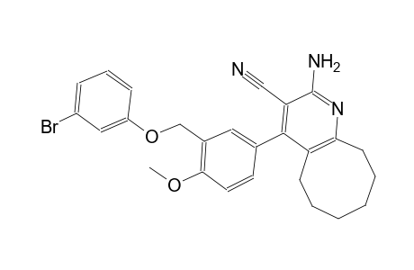 2-amino-4-{3-[(3-bromophenoxy)methyl]-4-methoxyphenyl}-5,6,7,8,9,10-hexahydrocycloocta[b]pyridine-3-carbonitrile