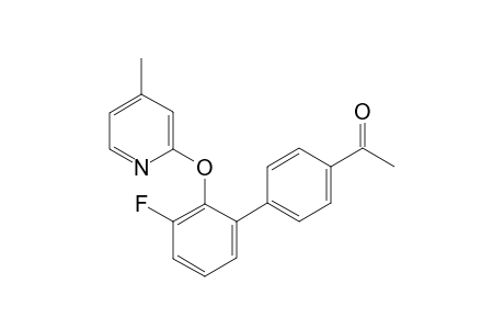 1-{3'-Fluoro-2'-[(4-methylpyridin-2-yl)oxy]-[1,1'-biphenyl]-4-yl}ethanone