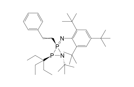 (1R,2R,3S)-1-tert-Butyl-2-(1,1-diethylpropyl)-3-styryl-3-[(2,4,6-tri-tert-butylphenyl)imino]-1,2,3lambda5-azadiphosphiridine