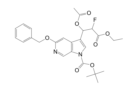 3-(1-ACETOXY-2-ETHOXYCARBONYL-2-FLUOROETHYL)-5-BENZYLOXY-1-tert-BUTOXYCARBONYL-1H-PYRROLO-[2,3-C]-PYRIDINE