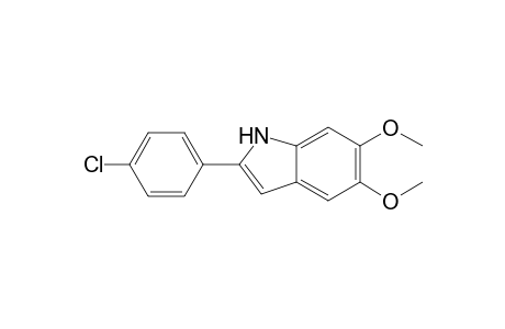 2-(4-Chlorophenyl)-5,6-dimethoxy-1H-indole