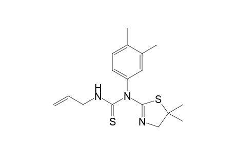 1-(5,5-dimethyl-4,5-dihydro-1,3-thiazol-2-yl)-1-(3,4-dimethylphenyl)-3-(prop-2-en-1-yl)thiourea