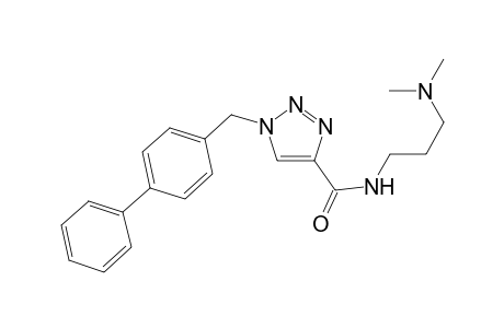1-(p-Phenylbenzyl)-1H-(1,2,3)-triazole-N-[3'-(dimethylamino)propyl]-4-carboxamide