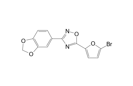 1,2,4-Oxadiazole, 3-(1,3-benzodioxol-5-yl)-5-(5-bromo-2-furanyl)-
