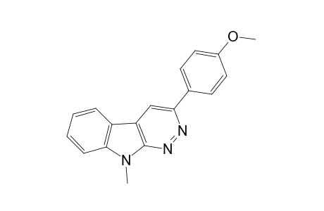 3-(p-methoxyphenyl)-9-methyl-9h-pyridazino[3,4-b]indole