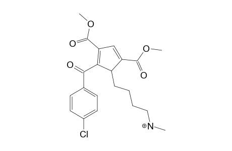 3-[5-(4-CHLOROBENZOYL)-2,4-DI-(METHOXYCARBONYL)-CYCLOPENTADIENIDE]-BUTYL-(METHYL)-AMMONIUM