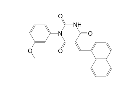 (5E)-1-(3-methoxyphenyl)-5-(1-naphthylmethylene)-2,4,6(1H,3H,5H)-pyrimidinetrione