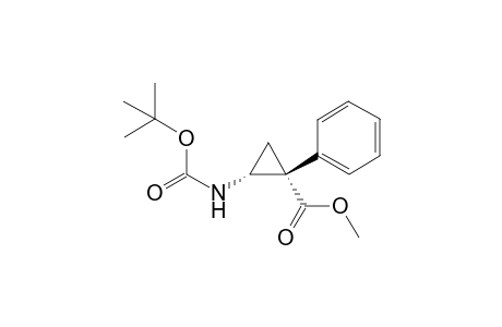 (1R,2R)-2-(tert-butoxycarbonylamino)-1-phenyl-cyclopropanecarboxylic acid methyl ester